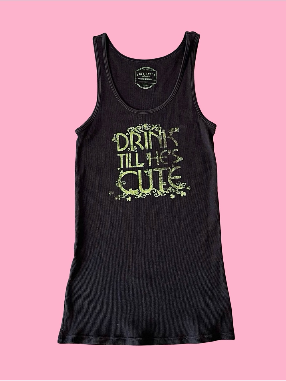 Y2k Old Navy Graphic Ribbed Tank